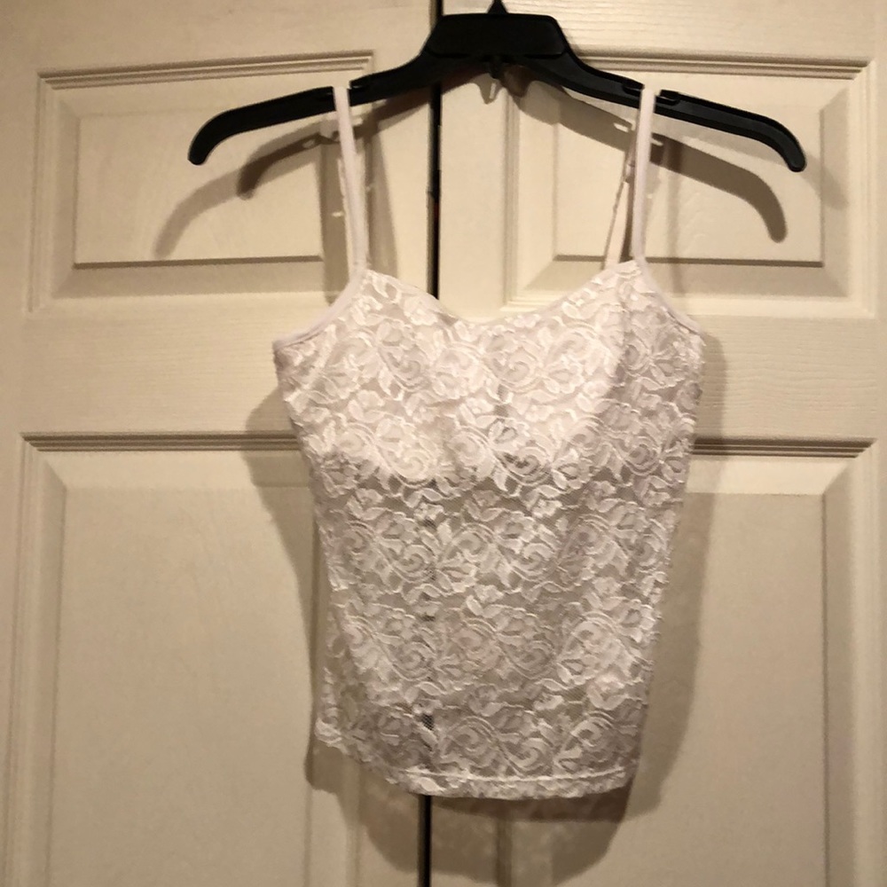Lace Tank sz 34B with Built in Underwire Bra